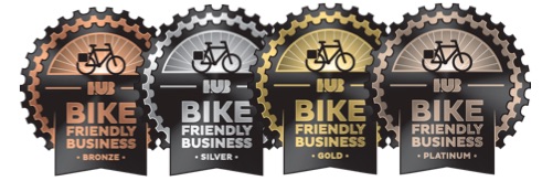 Images of four certificate awards that are bronze, silver, gold and platinum. 