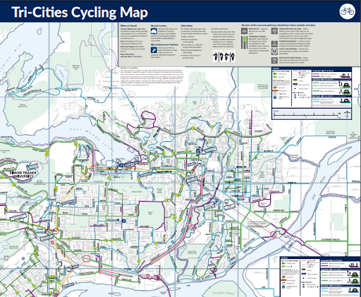 Tri-Cities Cycling Map